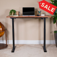 Flash Furniture NAN-TG-2046-R-GG Electric Height Adjustable Standing Desk - Table Top 48